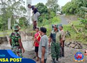 Satgas TMMD Ke-124 Kodim 1501/Ternate Kompak Bangun Tower Sarana Air Bersih