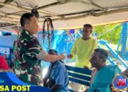 Bentuk Kepedulian, Dansatgas TMMD 124 Kodim 1710/Mimika Berikan Bantuan di Acara Adat 7 Hari Salah Satu Warga Yang Sedang Berduka