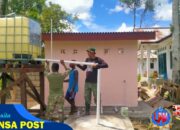 Satgas TMMD Ke-124 Laksanakan Tahap Pemasangan Tandon Air Program Sumur Bor