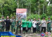 Menyatu Dengan Alam, Satgas TMMD Tanam Pohon di Kampung Pigapu