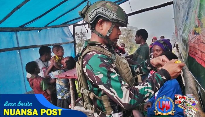 Di Tengah Sunyi Pegunungan, Satgas TNI Jadi Pelita Harapan Bagi Warga Sakit