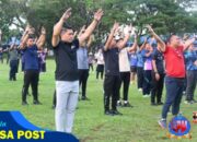 Senam SKJ 88 Awali Kegiatan CFD Lanud Sultan Hasanuddin