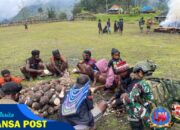 Bersama Rakyat Sampai Akhir: TNI Hadiri Tradisi Bakar Batu, Bukti Cinta di Tanah Papua