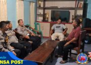 Jaga Sitkamtibmas Pada Malam Hari, Personil Polsek Cikijing Sambangi Desa Sindangpanji