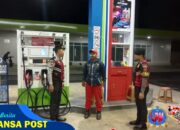 Humanis, Sat Samapta Polres Ciamis Patroli Kamtibmas Beri Imbauan ke Petugas SPBU Benteng