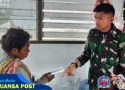 Satgas Yonif 715/Mtl Hadirkan Senyum Melalui Pelayanan Kesehatan