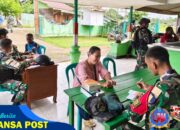 Tingkatkan Kesejahteraan Warga, Satgas Yonif 126/KC Adakan Bakti Kesehatan di Mindiptana
