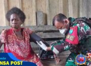Satgas Yonif 642/kps Melaksanakan Kegiatan Pelayanan Kesehatan dan Posyandu
