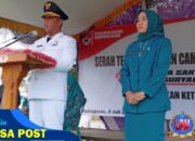 Bupati Elfianah Hadiri Sertijab Camat Way Serdang