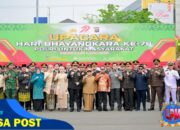 Bupati Bengkalis Hadiri Upacara HUT Bhayangkara Ke-79 di Kecamatan Mandau