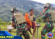 Langkah Prajurit di Ujung Negeri: Satgas TNI Gelar Operasi Teritorial Kesehatan di Kampung Wombru