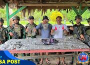 Satgas Pamtas Statis RI-PNG Yonif 131/Brajasakti Kembali Gagalkan Peredaran Ganja di Kampung Skofro