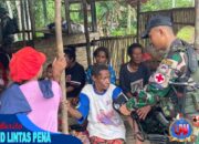 Satgas Yonif 126/KC Sapa Warga Kampung Maju: Gelar Pengobatan Keliling dan Kenali Budaya Mengunyah Pinang