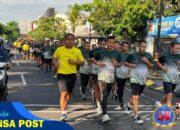 Korem 081/DSJ Membelah Keramaian Pagi di Kota Pendekar