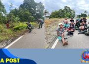 Satgas Pamtas RI-PNG Yonif 126/KC Gelar Karya Bakti Merah Putih Bersama Warga Kampung Ninati