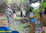 Dukung Program Manunggal Air, Satgas Yonif 126/KC Pastikan Air Bersih untuk Warga Kombut