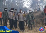 Wakapolda Riau Bersama Bupati Rokan Hulu Pimpin Pemadaman Api di Wilayah Rokan Hulu