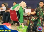 Danlanud Sultan Hasanuddin Donor Darah Pada Kegiatan Bakti Kesehatan Jelang Peringatan Hari Bakti Ke-78 TNI AU