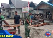 Satgas TMMD 125 Kodim 1506/Namlea: Rehab Rumah Tidak Layak Huni di Desa Leku Telah Mencapai 93 %