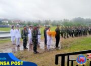 Satgas TMMD Kodim 1506/Namlea Ikuti Upacara HUT Ke-80 Kemerdekaan RI di Alun-Alun Kota Buru Selatan