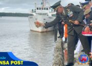 Dandim 1710/Mimika Ikuti Upacara Tabur Bunga di Pelabuhan Poumako Dalam Rangka Memperingati HUT Ke-80 Kemerdekaan RI