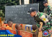 TNI Ajarkan Bahasa Indonesia kepada Anak-anak di Perbatasan yang Masih Gunakan Bahasa Inggris