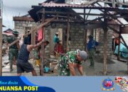 TMMD 125 Kodim 1506/Namlea Rehap Rumah Tidak Layak Huni Ibu Wahadu Letetuny Capai 45%