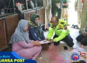 Kapolres Garut Tinjau Lokasi Longsor di  Banjarwangi ,Beri Santunan Pada Keluarga Korban