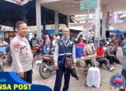 Ps. Panit Samapta l Polsek Cikijing Sambangi Juru Parkir, Sampaikan Imbauan Kamtibmas