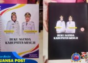 Bupati Mesuji Elfianah Bagikan Ratusan Buku Agenda Untuk Guru TK dan Sekolah Dasar