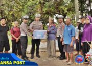 Peringati HUT Lalu Lintas Ke-70, Polres Majalengka Salurkan Bansos Kepada Penggali Kubur