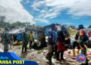 Babinsa Koramil Kuala Kencana Pantau TPA dan Himbau Pengelola Tetap Jaga Kebersihan