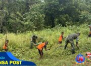 Kolaborasi TNI, Guru, dan Siswa dalam Karya Bakti di SD Negeri Persiapan Amupkim
