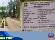 Pembangunan Drainase Sepanjang 147 Meter di Desa Harapan Baru  Selesai dengan Anggaran Dana Desa Tahun 2025
