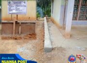 Desa Harapan Baru Bangun Turap Penyangga Pondasi Bangunan Posyandu