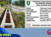 Pembangunan Drainase bersumber dari Dana Desa diDusun Sidorejo Desa Harapan Baru, Wujud Nyata Pembangunan Infrastruktur