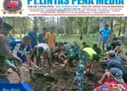 Di Tengah Kesibukan Membangun, Satgas TMMD Kodim 1505/Tidore Tetap Peduli Warga Berduka