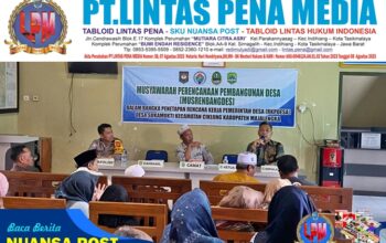 Bhabinkamtibmas Polsek Cikijing Hadiri Musrenbang Tahun Anggaran 2026 di Desa Sukamukti