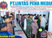 Di Tengah Pembangunan Desa, Satgas TMMD ke-126 Kodim 1505/Tidore Tetap Istiqamah Beribadah