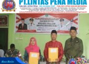 Dua Perangkat Pj Kepala Desa Kuala Alam dan Sungai Alam Tandatangan Peraturan Bersama Kepala Desa
