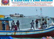Kolaborasi Unsur Laut dan Udara, Tangkap Dua Kapal Pembawa Pasir Timah Ilegal