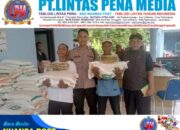 Polsek Pamarican Polres Ciamis Awasi Distribusi Bantuan Pangan ke Warga di Dua Desa Kecamatan Pamarican