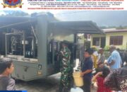 Mobil RO Yon Zipur 1/DD Siap Pastikan Ketersedian Air Bersih Di Tapanuli Utara