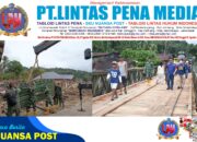 Yonzipur I/DD Rampungkan Pemasangan Jembatan Bailey di Anggoli