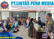 Polsek Ciamis Polres Ciamis Awasi Distribusi Bantuan Pangan ke Warga Bendasari