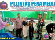 Polsek Cihaurbeuti Polres Ciamis Awasi Distribusi Bantuan Pangan ke Warga Sukamaju