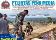 TNI dan Warga Gotong Royong Bangun Jembatan Darurat di Gayo Lues