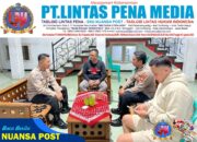 Sambangi Piket Malam Balai Desa Kasturi, Personil Polsek Cikijing Sampaikan Pesan Kamtibmas