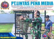 Pelihara Kemampuan Dasar Prajurit, Perwira Lanud Sultan Hasanuddin Laksanakan Latihan Menembak
