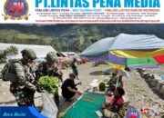 Belanja Kasih Satgas Yonif 743/PSY, Beli Sayur Mama Papua Di Pasar Mulia
